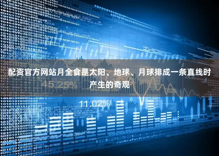 配资官方网站月全食是太阳、地球、月球排成一条直线时产生的奇观
